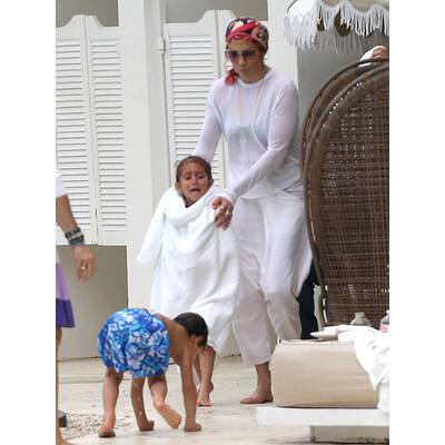 Jennifer Lopez: Miami-Urlaub mit ihren Zwillingen Max und Emme.