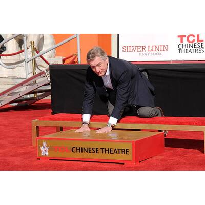 Robert de Niro hinterließ Abdrücke vor Grauman's Chinese Theatre 
