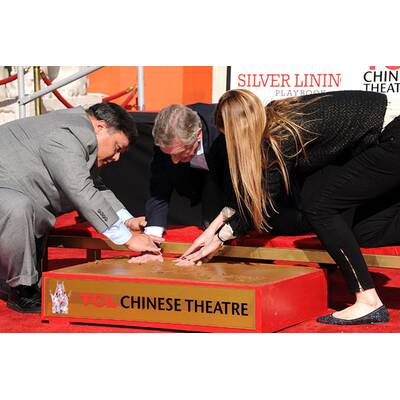 Robert de Niro hinterließ Abdrücke vor Grauman's Chinese Theatre 