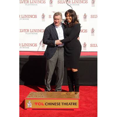 Robert de Niro hinterließ Abdrücke vor Grauman's Chinese Theatre 