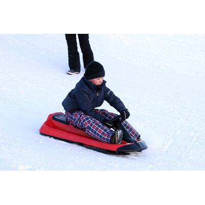 Prinzessin Mary beim Rodeln