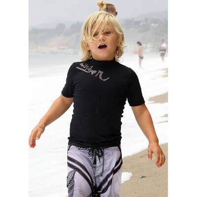 Gwen Stefani am Strand mit Kingston & Zuma