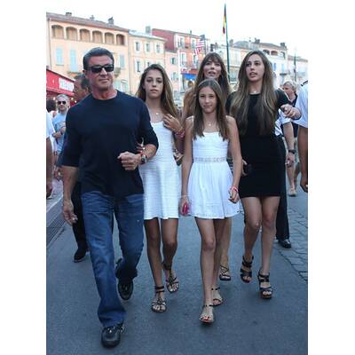 Sylvester Stallone im Urlaub mit der Familie