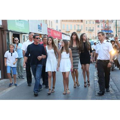 Sylvester Stallone im Urlaub mit der Familie