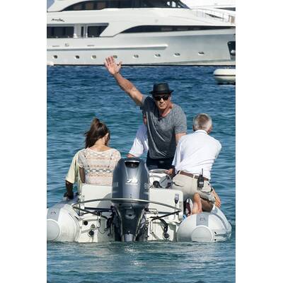 Sylvester Stallone im Urlaub mit der Familie