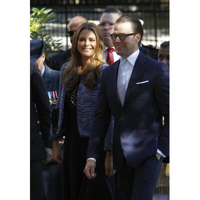 Prinzessin Madeleine strahlt