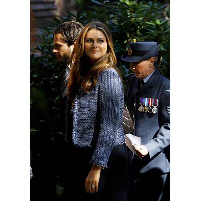 Prinzessin Madeleine strahlt