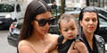 Kim Kardashian & Nori in Paris