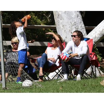 Heidi Klum & Vito Schnabel: Familiensonntag am Fußballplatz