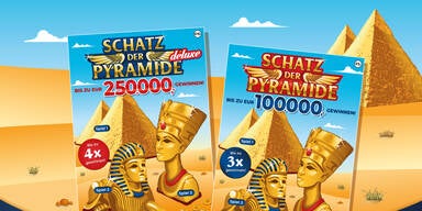 Mit Rubbellos auf Schatzsuche bei den Pyramiden