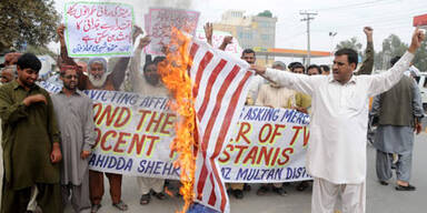 Antiamerikanische Proteste in Pakistan