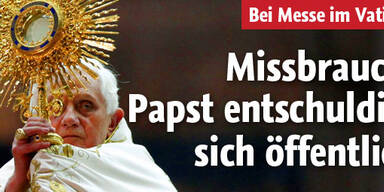 Papst bittet Opfer um Vergebung