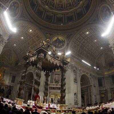 So feierte der Papst Weihnachten