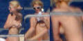 Paris Hilton oben ohne in Italien