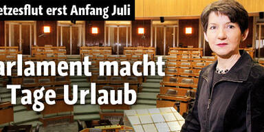 Parlament für 75 Tage auf Urlaub