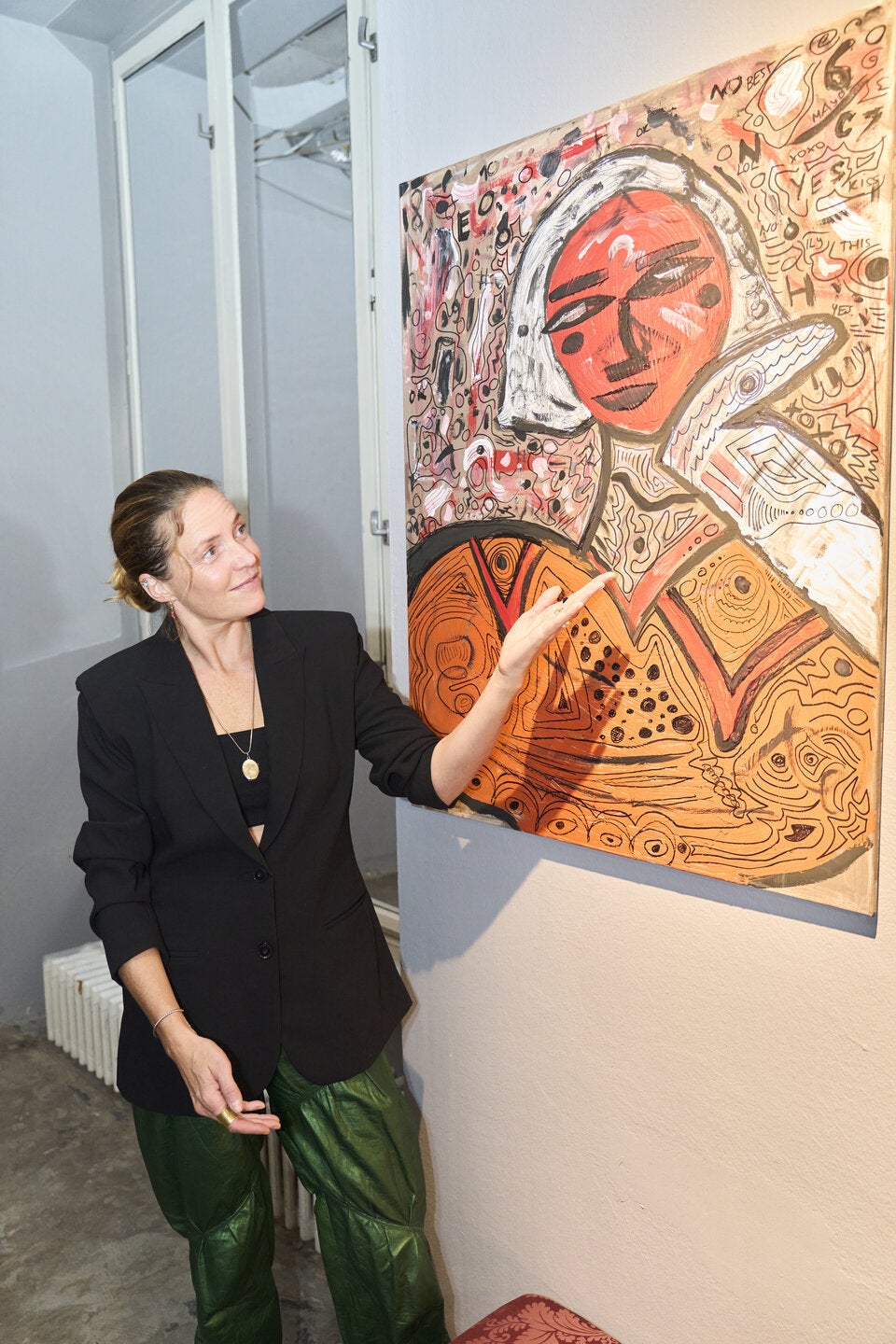 Patricia Aulitzky mit ihrem Bild. 