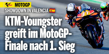MotoGP-Finale: KTM-Youngster greift nach 1. Sieg