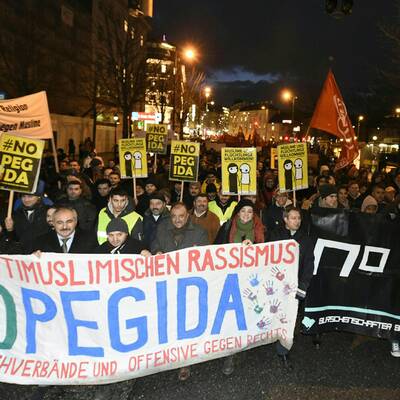 PEGIDA-Demo in Wien