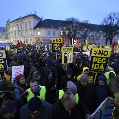 PEGIDA-Demo in Wien