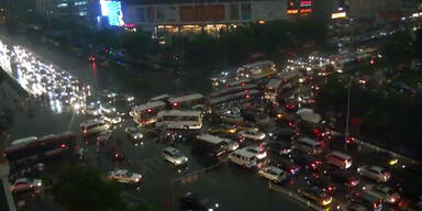 Monsterstau in Chinas Hauptstadt Peking