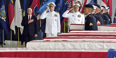 Pence Gebeine US-Soldaten