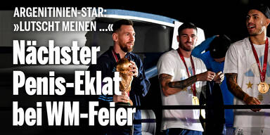 Bei WM-Feier: Nächster Penis-Eklat um Argentinien-Star