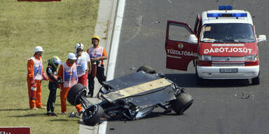 Perez-Crash überschattet Ungarn-Training