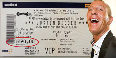 Petzner: 290 Euro für Bieber-Ticket