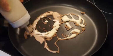 Pfannkuchen-Kunst