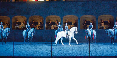 Pferdeballett zum Start der Mozartwoche