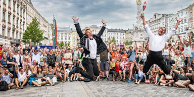 Pflasterspektakel begeistert Besucher.