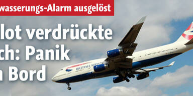 Pilot verdrückte sich - Panik an Bord