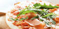 Pizza mit Parmaschinken