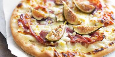 Pizza mit Feigen