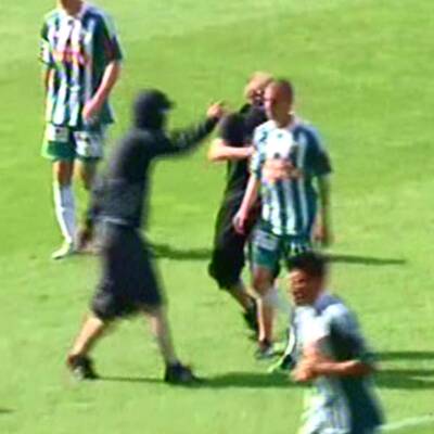 Platzsturm beim Wiener Derby