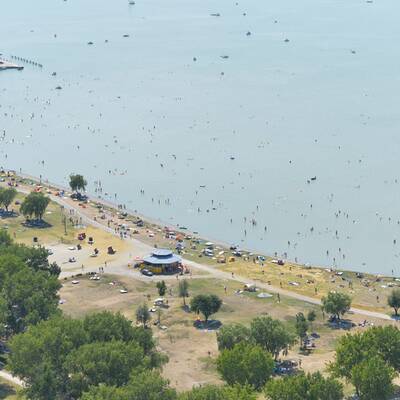 So wurden die Bäder bei der letzten Hitze-Welle vor ein paar Tagen gestürmt
