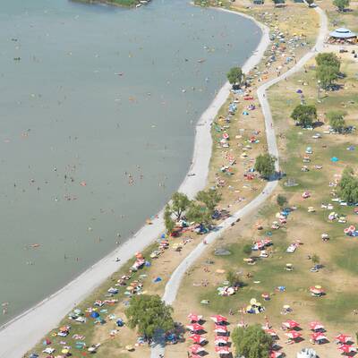 So wurden die Bäder bei der letzten Hitze-Welle vor ein paar Tagen gestürmt