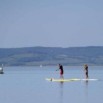 So heiß war der April-Sommertag in Podersdorf