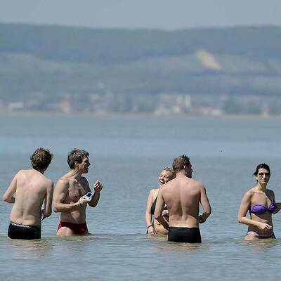 So heiß war der April-Sommertag in Podersdorf