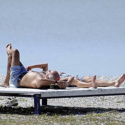 So heiß war der April-Sommertag in Podersdorf