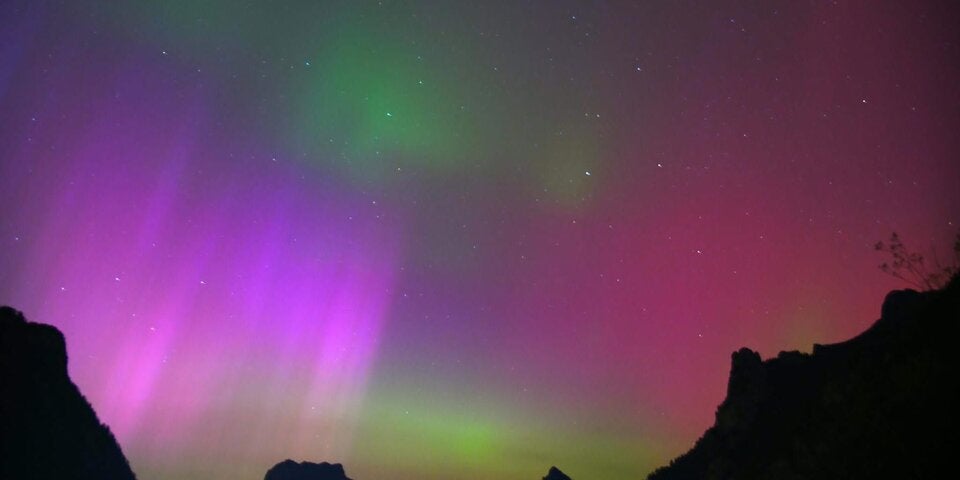 Polarlichter in Oberösterreich