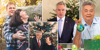 Babler, Van der Bellen, Nehammer und Kogler feiern Weihnachten