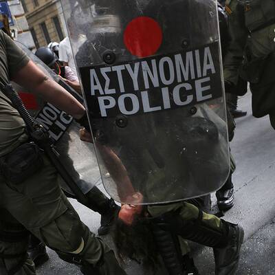 Ausschreitungen bei Merkel-Besuch in Athen