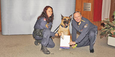 Polizei-Hund Verdi biss General Mahrer