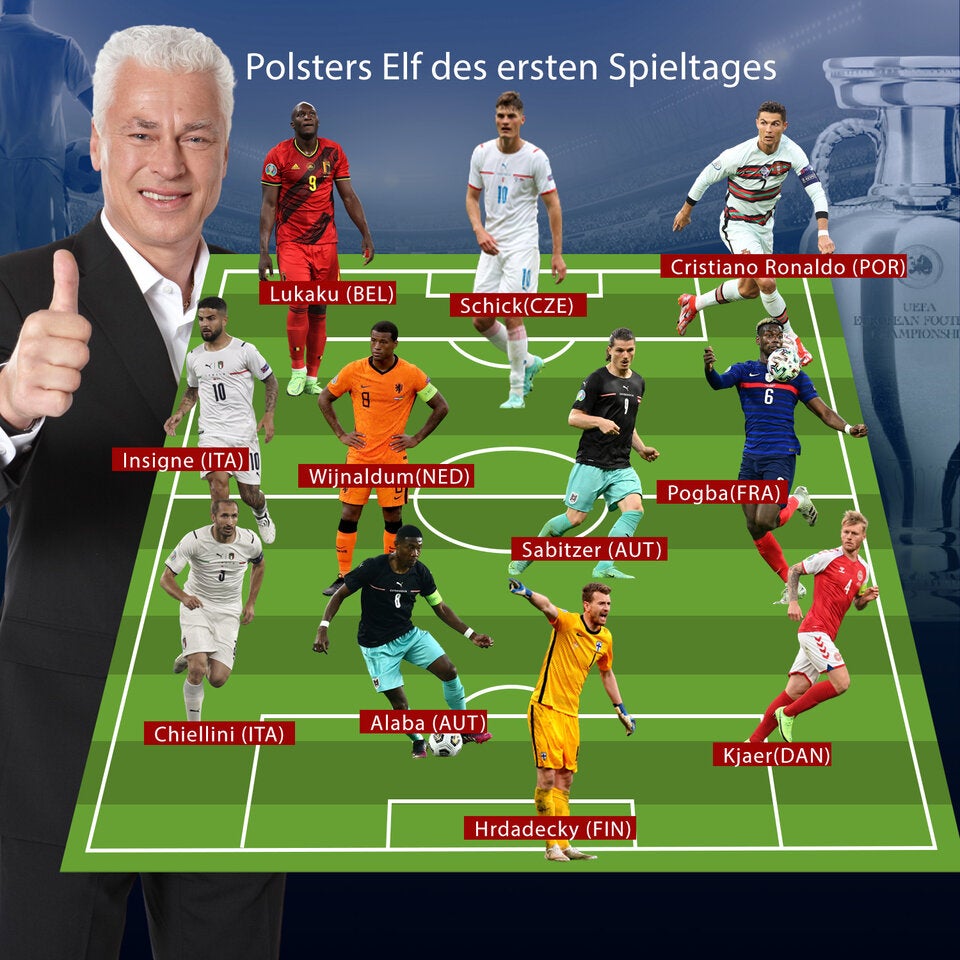 Polsters Team des ersten Spieltags