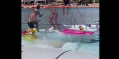 Pool-Drama in Israel