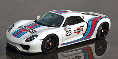 Porsche 918 Spyder im Martini-Racing-Look