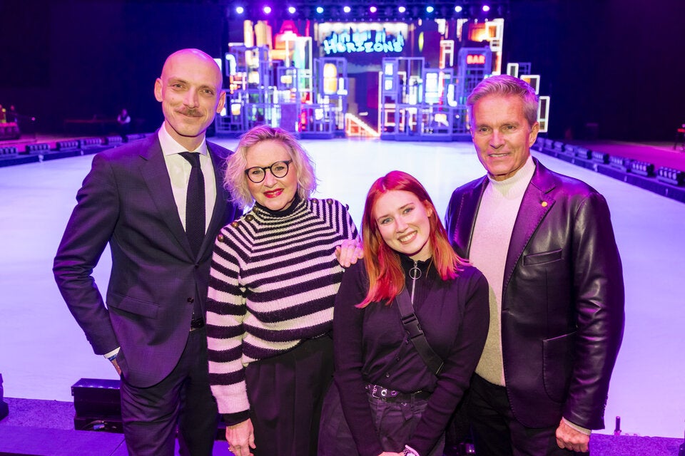 Thomas Waldner, Elisabeth Engstler mit Tochter Amelie und Alfons Haider