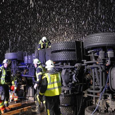 Nächtliche Bergung auf der Raststation Guntramsdorf