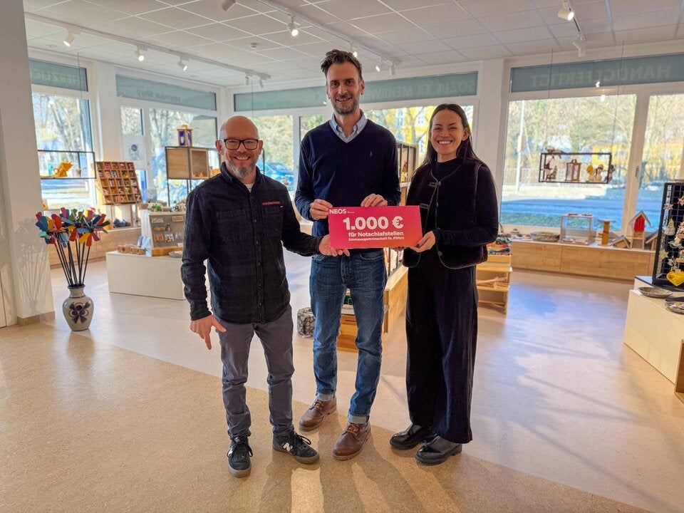 Neos-Benefizkonzert: Pinzer erspielt 730 Euro für Notschlafstellen